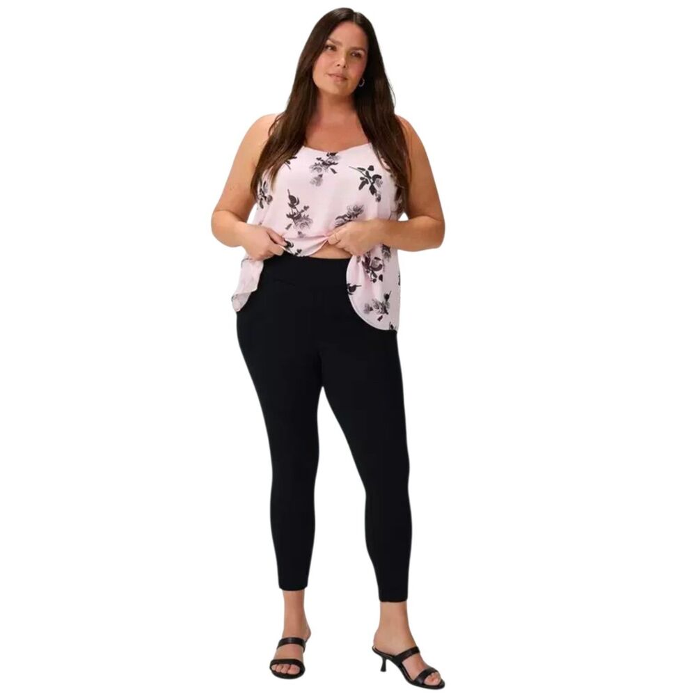 Torrid Studio Pixie Luxe Ponte Skinny High-Rise Pants Black Size 4T Tall 4X